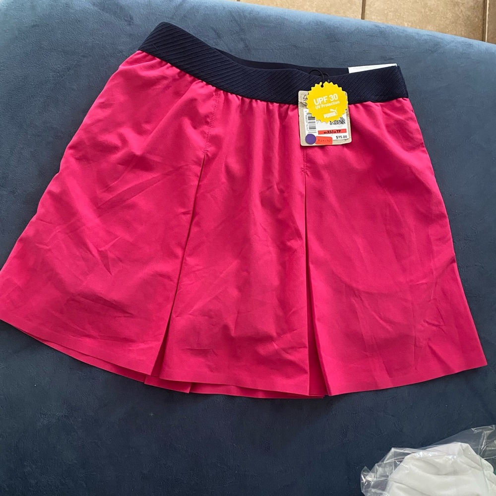 Puma Vibrant Pink Skirt with Black Detail